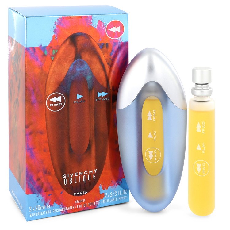 Oblique Rwd by Givenchy Two 2/3 oz Eau De Toilette Spray Refills 2/3 oz for Women