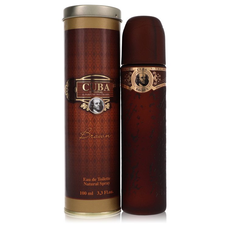 CUBA Brown by Fragluxe Eau De Toilette Spray for Men - UpExpressINC