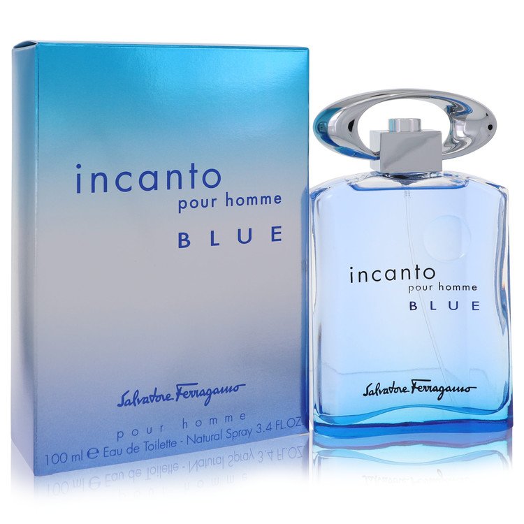 Incanto Blue by Salvatore Ferragamo Eau De Toilette Spray 3.4 oz for Men - UpExpressINC