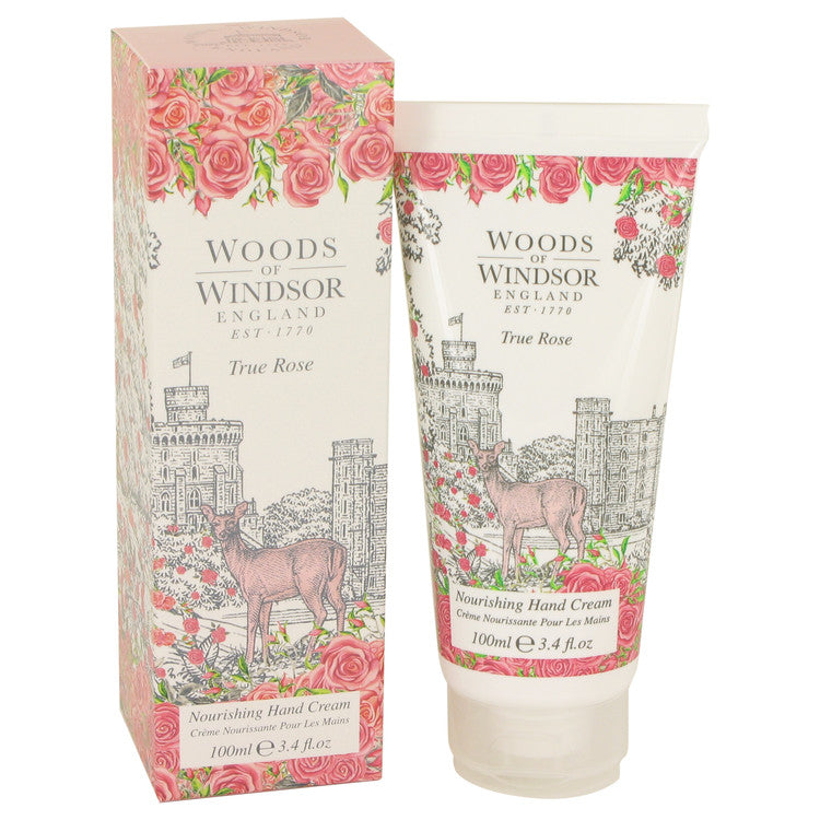 True Rose by Woods of Windsor Hand Cream 3.4 oz for Women - UpExpressINC