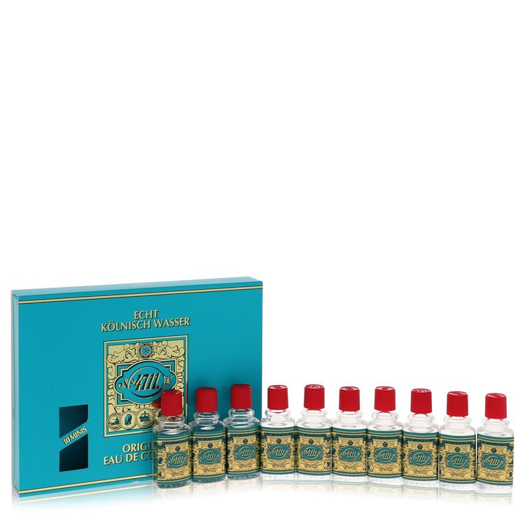 4711 by 4711 Gift Set -- Includes Ten (10) Travel size Eau De Cologne .10 oz in a gift box for Men