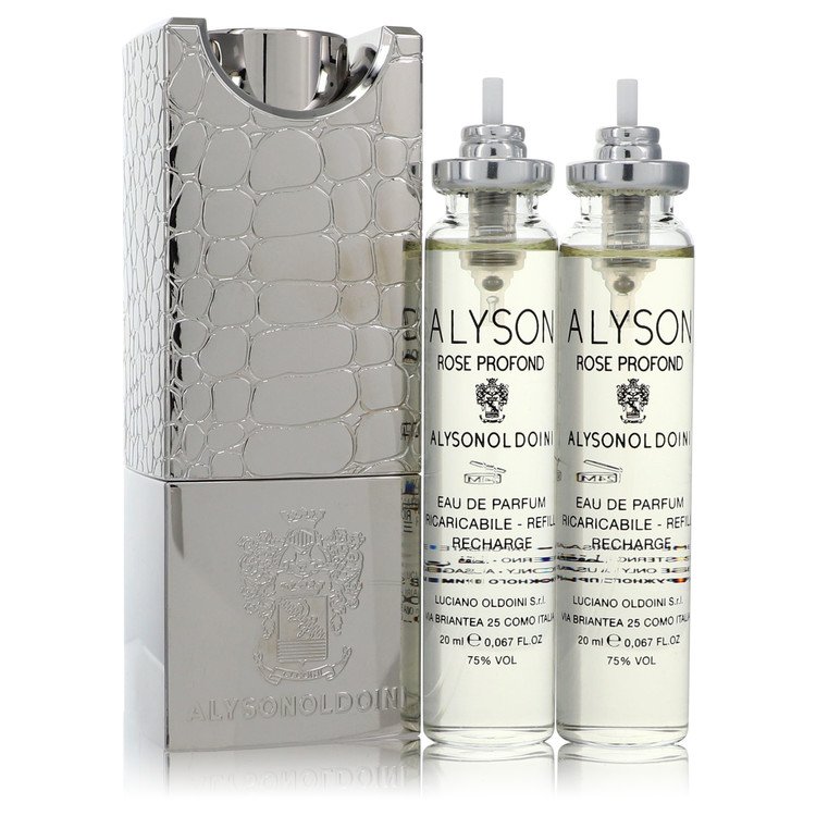 Rose Profond by Alyson Oldoini Eau De Parfum Refillable Spray Includes 3 x 20 ml Refills and Atomizer 2 oz for Women