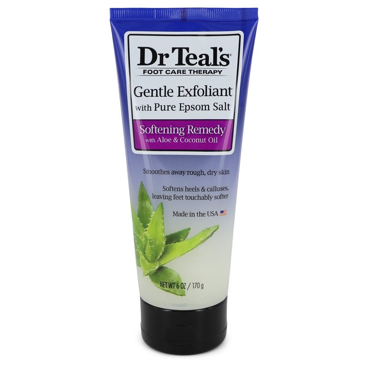 Dr Teal's Gentle Exfoliant With Pure Epson Salt by Dr Teal's Gentle Exfoliant with Pure Epsom Salt Softening Remedy with Aloe & Coconut Oil (Unisex) 6 oz for Women - UpExpressINC