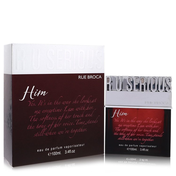 R U Serious Him by Rue Broca Eau De Parfum Spray 3.4 oz for Men - UpExpressINC