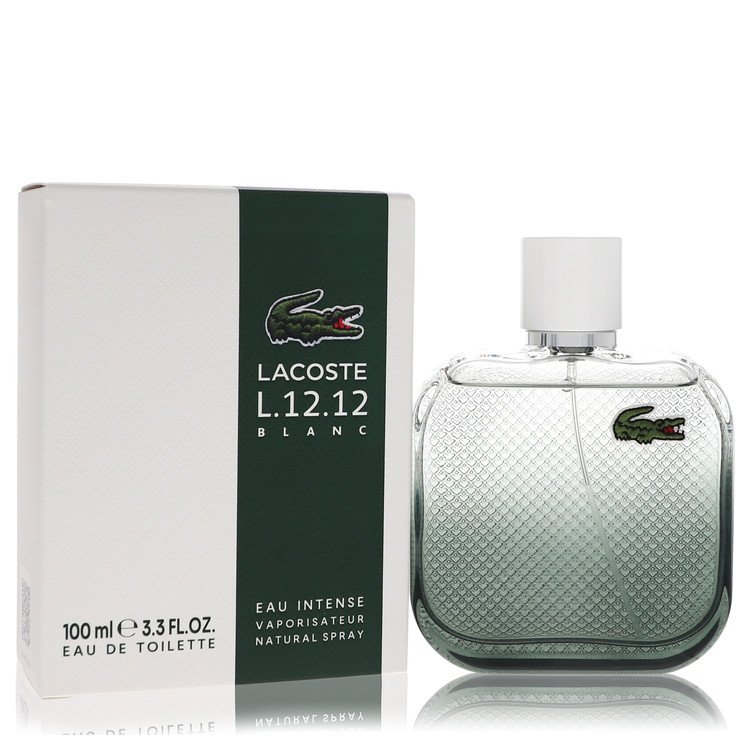 Lacoste Eau De Lacoste L.12.12 Blanc Eau Intense by Lacoste Eau De Toilette Spray 3.3 oz for Men - UpExpressINC