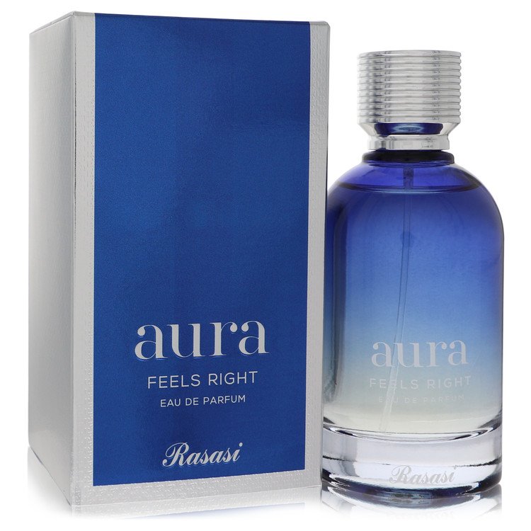 Rasasi Aura Feels Right by Rasasi Eau De Parfum Spray (Unisex) 3.3 oz for Men