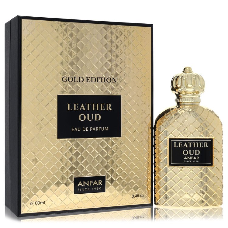 Anfar Leather Oud Gold Edition by Anfar Eau De Parfum Spray 3.4 oz for Men - UpExpressINC