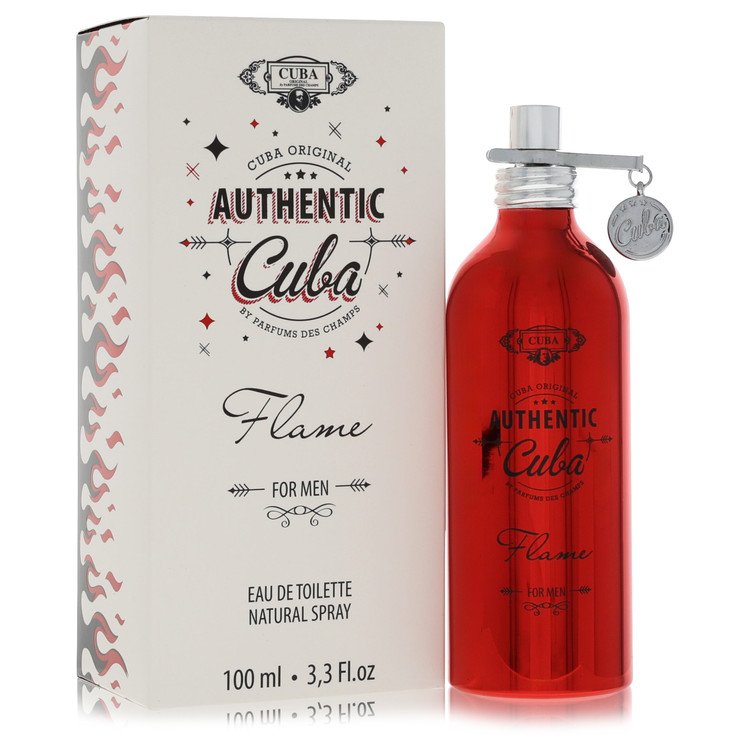 Cuba Authentic Flame by Fragluxe Eau De Toilette Spray 3.3 oz for Men - UpExpressINC