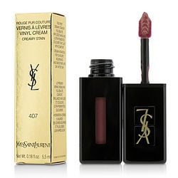 Yves Saint Laurent Rouge Pur Couture Vernis A Levres Vinyl Cream Creamy Stain - # 407 Carmin Session  --5.5ml/0.18oz By Yves Saint Laurent