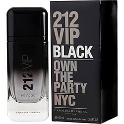 212 Vip Black By Carolina Herrera Eau De Parfum Spray 3.4 Oz