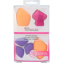 Real Techniques Miracle Sponges --6 Pcs By Real Techniques