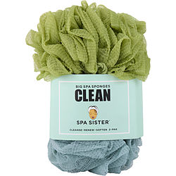 Spa Accessories Spa Sister Jumbo Sponge 2 Pack (green & Marine) By Spa Accessories