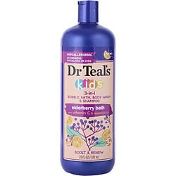 Kids 3-in-1 Bubble Bath, Body Wash & Shampoo Eldeberry Bath With Vitamin & Essential Oils --591ml/20oz