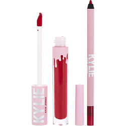 Kylie Jenner Velvet Lip Kit: Velvet Liquid Lipstick 3ml + Lip Liner 1.1g - # 405 Red Velvet  --2pcs By Kylie Jenner