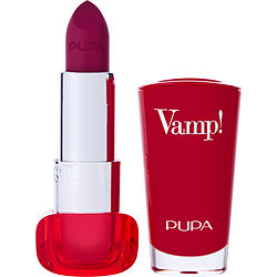 Pupa Vamp! Extreme Colour Lipstick With Plumping Treatment - # 201 Black Cherry --3.5g/0.12oz By Pupa