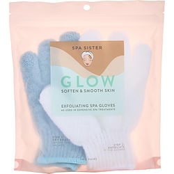 Spa Accessories Spa Sister Twin Exfoliating Gloves Treatment (marine Mist & White) By Spa Accessories