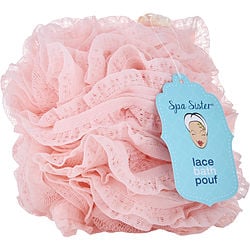 Spa Accessories Vintage Lace Bath Pouf - Blush By Spa Accessories