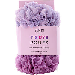 Spa Accessories Tie Dye Skin Softening Sponges 2 Pack (purple/mauve) By Spa Accessories