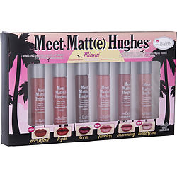 Thebalm Meet Matt(e) Hughes 6 Mini Long Lasting Liquid Lipsticks Kit  - Miami --6x1.2ml/0.04oz By Thebalm