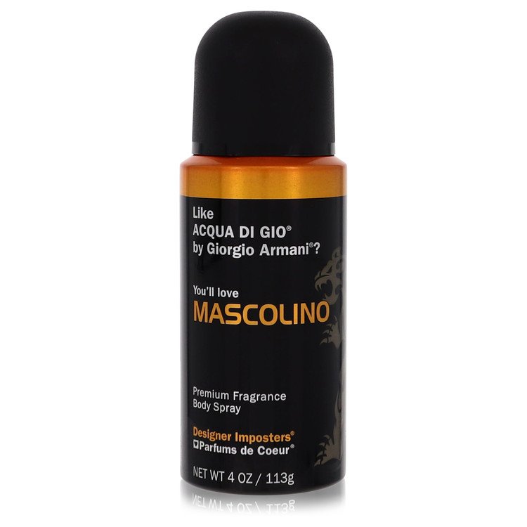 Designer Imposters Mascolino by Parfums De Coeur Body Spray 4 oz for Men - UpExpressINC