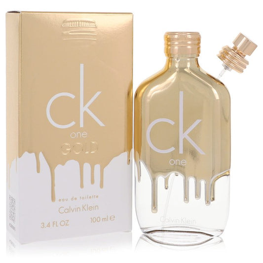 CK One Gold by Calvin Klein Eau De Toilette Spray (Unisex) 3.4 oz for Men - UpExpressINC