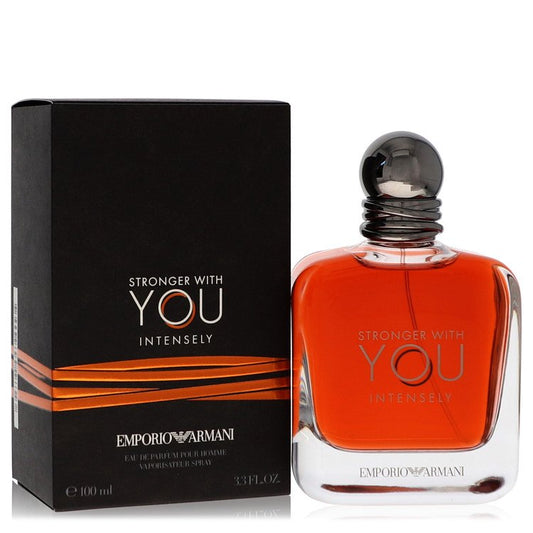 Stronger With You Intensely by Giorgio Armani Eau De Parfum Spray 3.4 oz  for Men - UpExpressINC