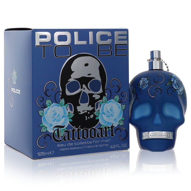 Police To Be Tattoo Art by Police Colognes Eau De Toilette Spray 4.2 oz for Men - UpExpressINC