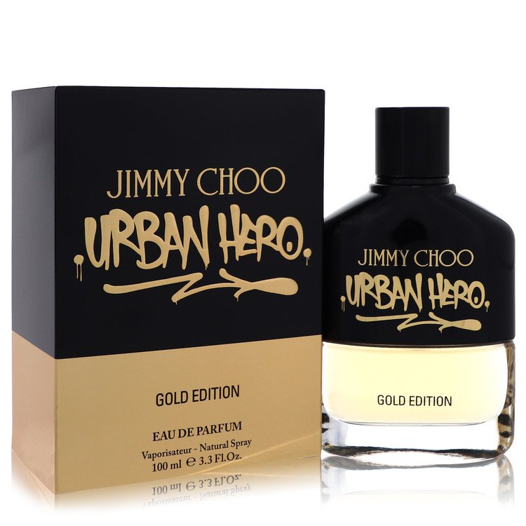 Jimmy Choo Urban Hero Gold Edition by Jimmy Choo Eau De Parfum Spray 3.3 oz for Men - UpExpressINC