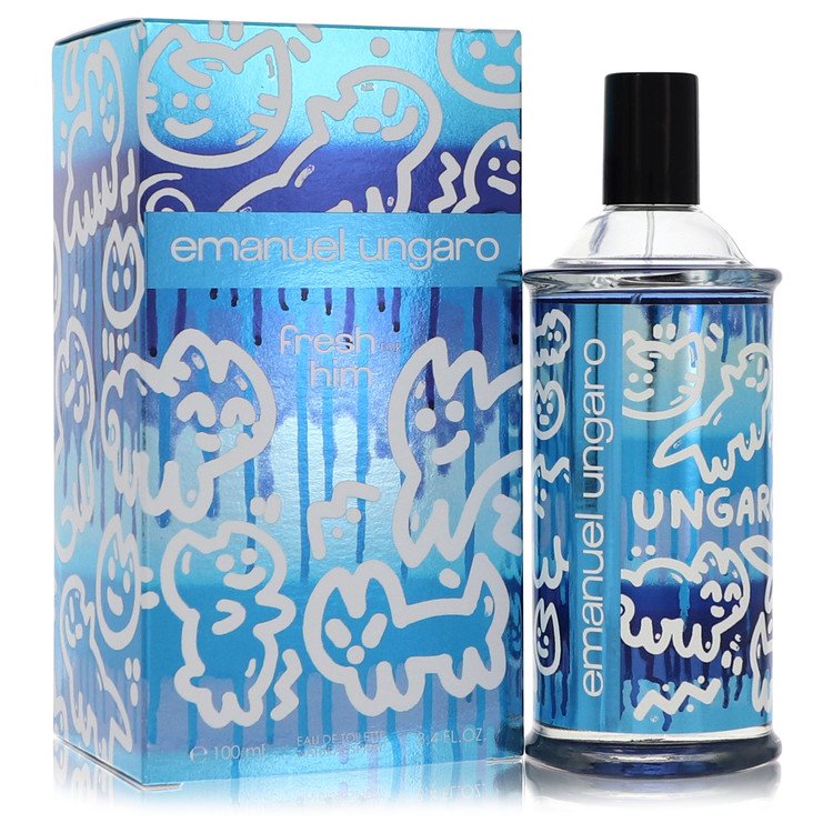 Emanuel Ungaro Fresh For Him by Ungaro Eau De Toilette Spray 3.4 oz for Men - UpExpressINC
