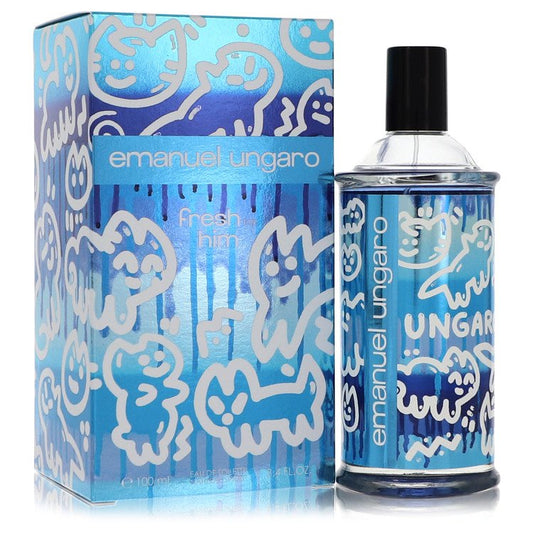 Emanuel Ungaro Fresh For Him by Ungaro Eau De Toilette Spray 3.4 oz for Men - UpExpressINC