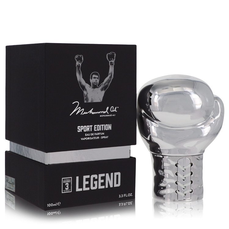 Muhammad Ali Legend Round 3 by Muhammad Ali Eau De Parfum Spray (Sport Edition) 3.3 oz for Men - UpExpressINC