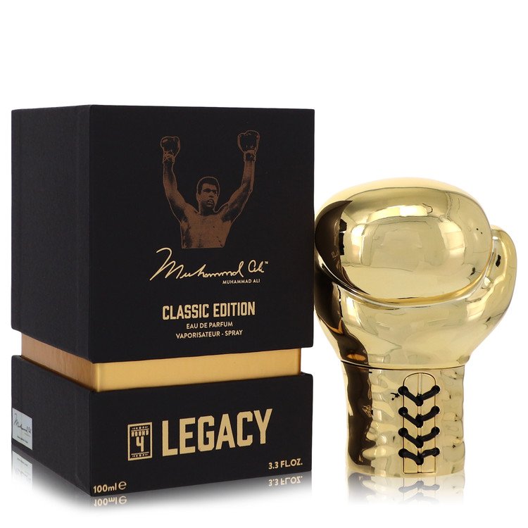 Muhammad Ali Legacy Round 4 by Muhammad Ali Eau De Parfum Spray (Classic Edition) 3.3 oz for Men - UpExpressINC