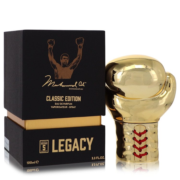 Muhammad Ali Legacy Round 5 by Muhammad Ali Eau De Parfum Spray (Classic Edition) 3.3 oz for Men - UpExpressINC