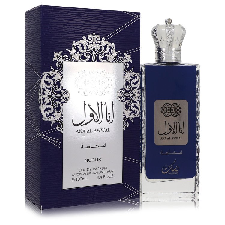 Ana Al Awwal Blue by Nusuk Eau De Parfum Spray 3.4 oz for Men - UpExpressINC