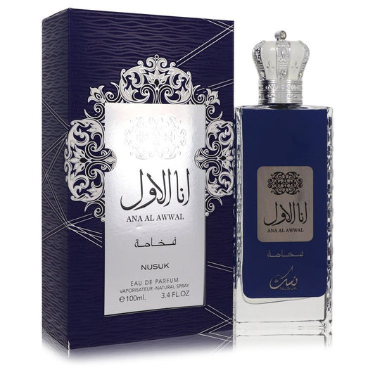 Ana Al Awwal Blue by Nusuk Eau De Parfum Spray 3.4 oz for Men - UpExpressINC