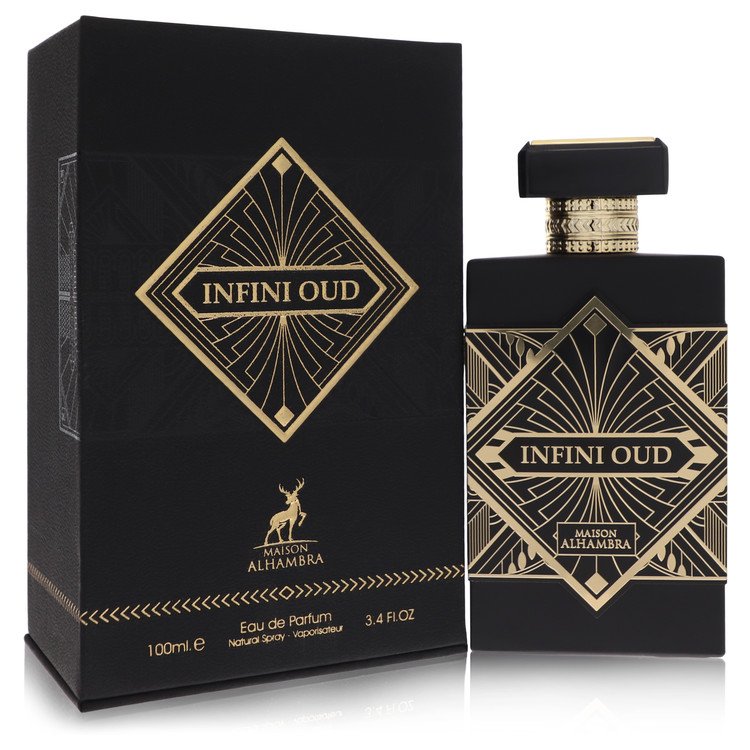 Maison Alhambra Infini Oud by Maison Alhambra Eau De Parfum Spray (Unisex) 3.4 oz for Men - UpExpressINC