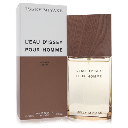 L'eau D'issey Pour Homme Vetiver by Issey Miyake Eau De Toilette Intense Spray 3.3 oz for Men - UpExpressINC