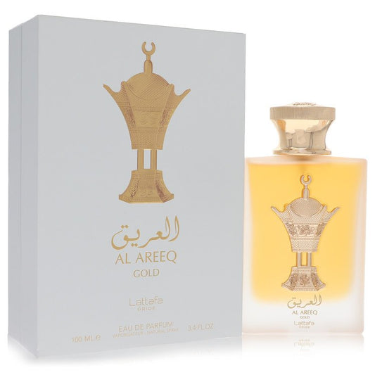 Lattafa Al Areeq Gold by Lattafa Eau De Parfum Spray (Unisex) 3.4 oz for Men - UpExpressINC