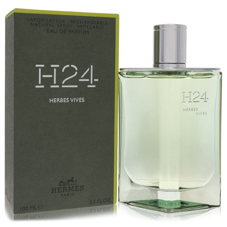 Hermes H24 Herbes Vives by Hermes Eau De Parfum Refillable Spray 3.4 oz for Men - UpExpressINC