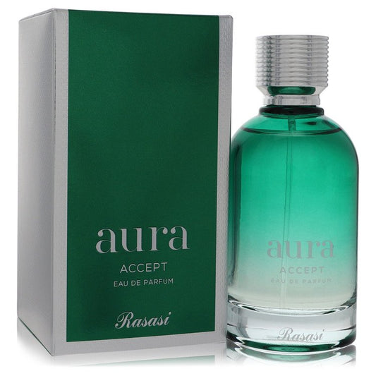 Rasasi Aura Accept by Rasasi Eau De Parfum Spray (Unisex) 3.3 oz for Women