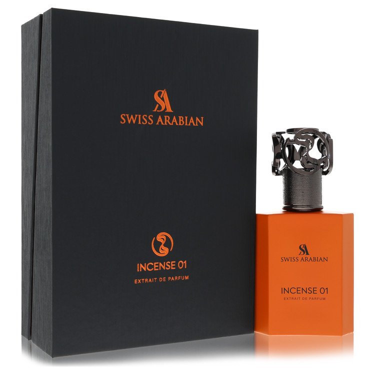 Swiss Arabian Incense 01 by Swiss Arabian Extrait De Parfum Spray (Unisex) 1.7 oz for Men