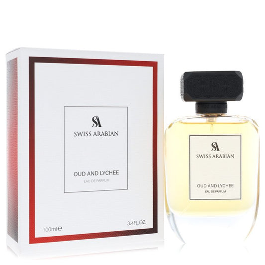 Swiss Arabian Oud And Lychee by Swiss Arabian Eau De Parfum Spray (Unisex) 3.4 oz for Women