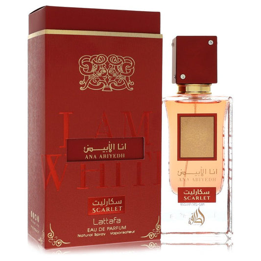 Ana Abiyedh I Am White Scarlet by Lattafa Eau De Parfum Spray (Unisex) 2.0 oz for Men
