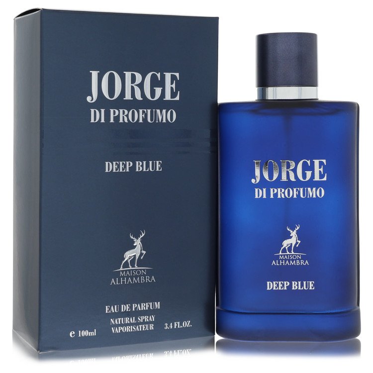 Maison Alhambra Jorge Di Profumo Deep Blue by Maison Alhambra Eau De Parfum Spray 3.4 oz for Men - UpExpressINC