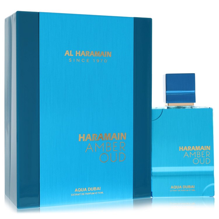 Al Haramain Amber Oud Aqua Dubai by Al Haramain Extrait De Parfum Spray 2.53 oz for Men - UpExpressINC