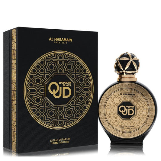 Al Haramain Black Oud by Al Haramain Extrait De Parfum Spray 3.33 oz for Men - UpExpressINC