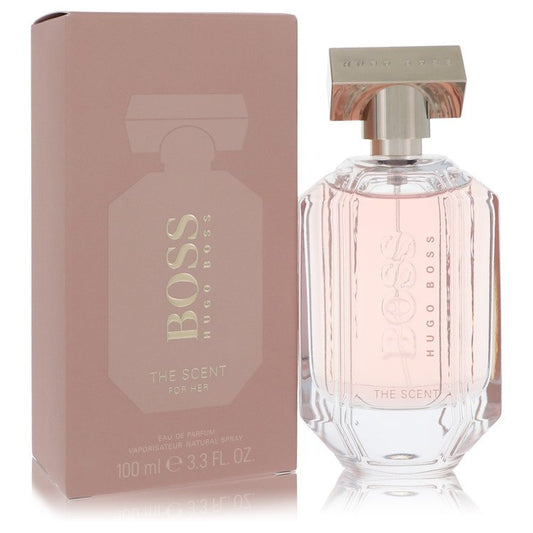 Boss The Scent by Hugo Boss Eau De Parfum Refillable Spray 3.3 oz for Women