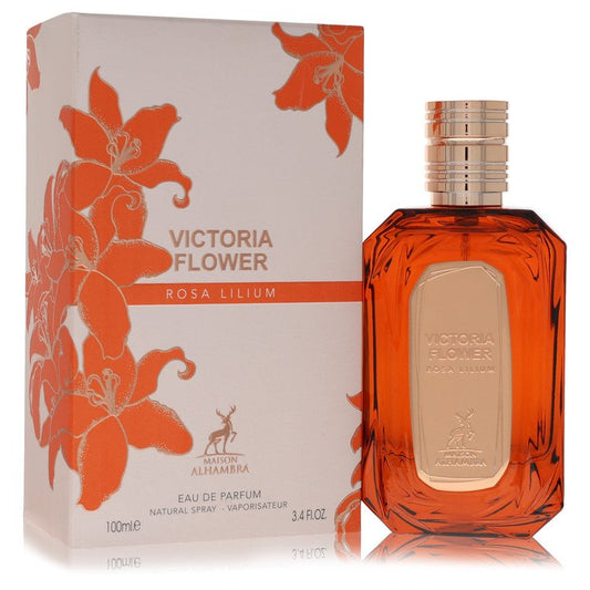Maison Alhambra Victoria Flower Rosa Lilium by Maison Alhambra Eau De Parfum Spray 3.4 oz for Women